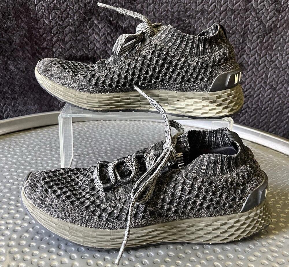 Women's No Bull Diamond Knit Runner Charcoal Athletic Sneaker Size 8.5